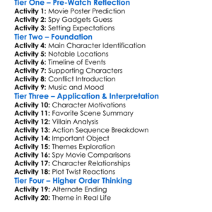 The Dallas Connection 1994 Worksheet Activity Booklet