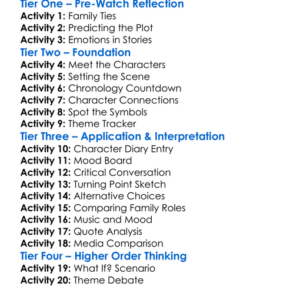 The Deep End Of The Ocean 1999 Worksheet Activity Booklet