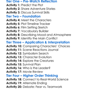 The Descent Part 2 2009 Worksheet Activity Booklet