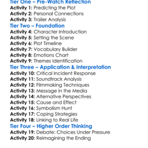 The Desperate Hour 2022 Worksheet Activity Booklet