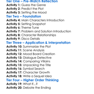 The Disco Exorcist 2011 Worksheet Activity Booklet