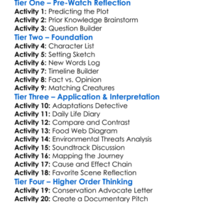 The Dragons Of Galapagos 1998 Worksheet Activity Booklet