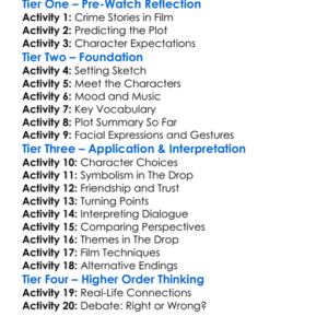 The Drop 2014 Worksheet Activity Booklet