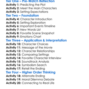 The Emperor Of Peru 1982 Worksheet Activity Booklet