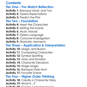 The Enchanted Island A Baroque Pastiche 2012 Worksheet Activity Booklet