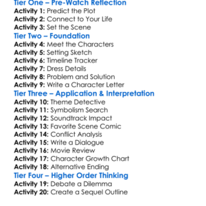 The Engagement Dress 2023 Worksheet Activity Booklet