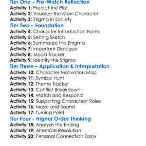 The Enigma With A Stigma 2006 Worksheet Activity Booklet
