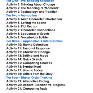 The Eternal Moment Em Forster Worksheet Activity Booklet