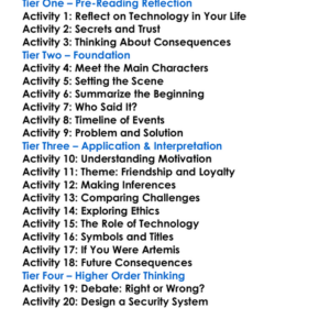 The Eternity Code Eoin Colfer Worksheet Activity Booklet