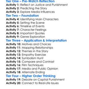 The Executioners Song 1982 Worksheet Activity Booklet