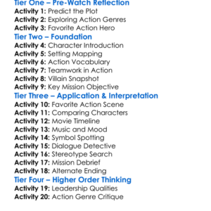 The Expendables 2 2012 Worksheet Activity Booklet