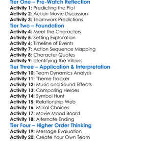 The Expendables 2010 Worksheet Activity Booklet