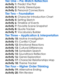 The Family 2013 Worksheet Activity Booklet