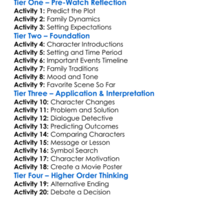 The Family Mcmullen 2025 Worksheet Activity Booklet