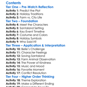 The Farmer And The Belle Saving Santaland 2020 Worksheet Activity Booklet