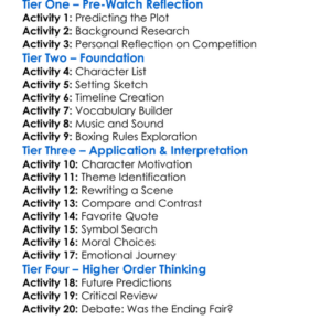 The Fighter 1983 Worksheet Activity Booklet