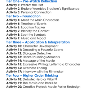 The Final Attack On Wembley 2024 Worksheet Activity Booklet