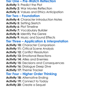 The Final Sanction 1990 Worksheet Activity Booklet