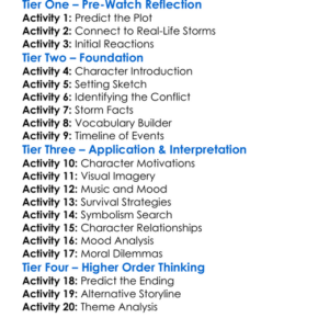 The Final Storm 2010 Worksheet Activity Booklet