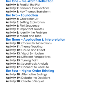 The Final Straw 2018 Worksheet Activity Booklet
