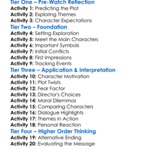 The First Omen 2024 Worksheet Activity Booklet