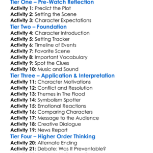 The Flood 2023 Worksheet Activity Booklet