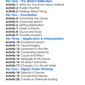 The Flying Sailor 2022 Worksheet Activity Booklet