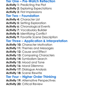 The Foreigner 2017 Worksheet Activity Booklet
