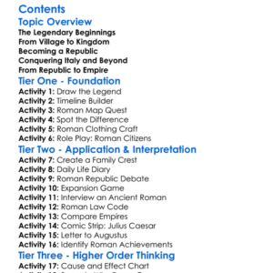 The Founding And Expansion Of Rome Worksheet Activity Booklet