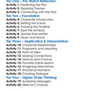 The Fragments Project 1995 Worksheet Activity Booklet
