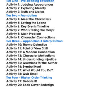 The Fraud Zadie Smith Worksheet Activity Booklet