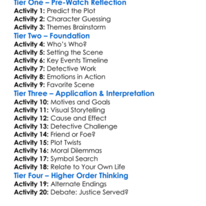 The Fugitive 1993 Worksheet Activity Booklet