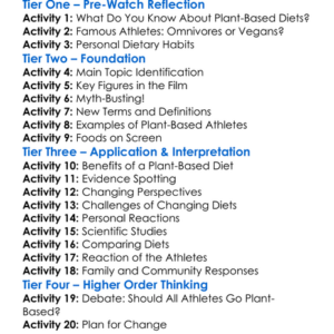 The Game Changers Worksheet Activity Booklet