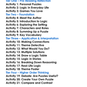 The Game Of Logic Lewis Carroll Worksheet Activity Booklet