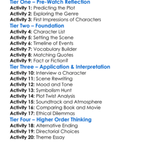 The Ghost Writer 2010 Worksheet Activity Booklet
