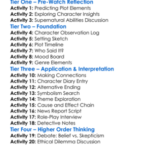 The Gift 2000 Worksheet Activity Booklet