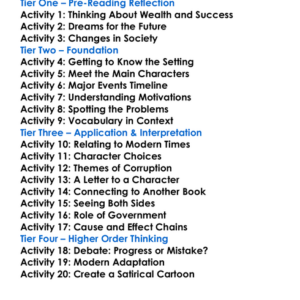 The Gilded Age Mark Twain Worksheet Activity Booklet