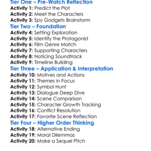 The Girl In The Spiders Web 2018 Worksheet Activity Booklet