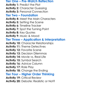 The Girl Next Door 2004 Worksheet Activity Booklet