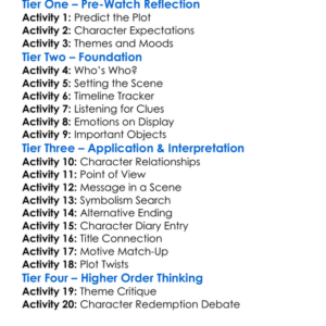 The Girl On The Train 2016 Worksheet Activity Booklet