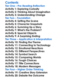 The Golden Apples Of The Sun Ray Bradbury Worksheet Activity Booklet