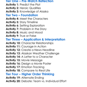 The Great Alaskan Race 2019 Worksheet Activity Booklet