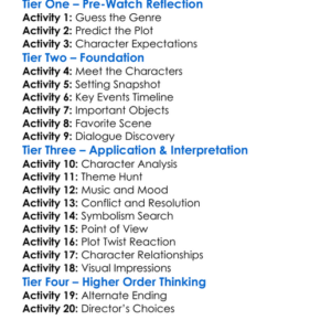 The Great Charade 2019 Worksheet Activity Booklet