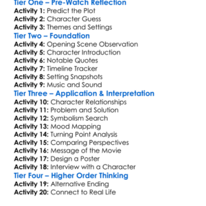 The Great Departure 2025 Worksheet Activity Booklet