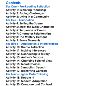 The Great Shadow Arthur Conan Doyle Worksheet Activity Booklet