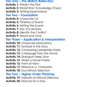 The Great War 2019 Worksheet Activity Booklet
