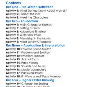 The Great Wolf Pack A Call To Adventure 2022 Worksheet Activity Booklet