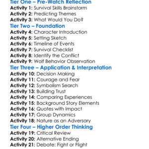 The Grey 2012 Worksheet Activity Booklet