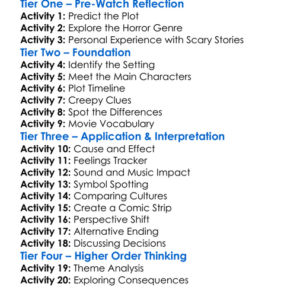 The Grudge 2 2006 Worksheet Activity Booklet