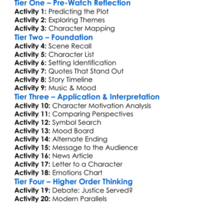 The Hangman 2024 Worksheet Activity Booklet
